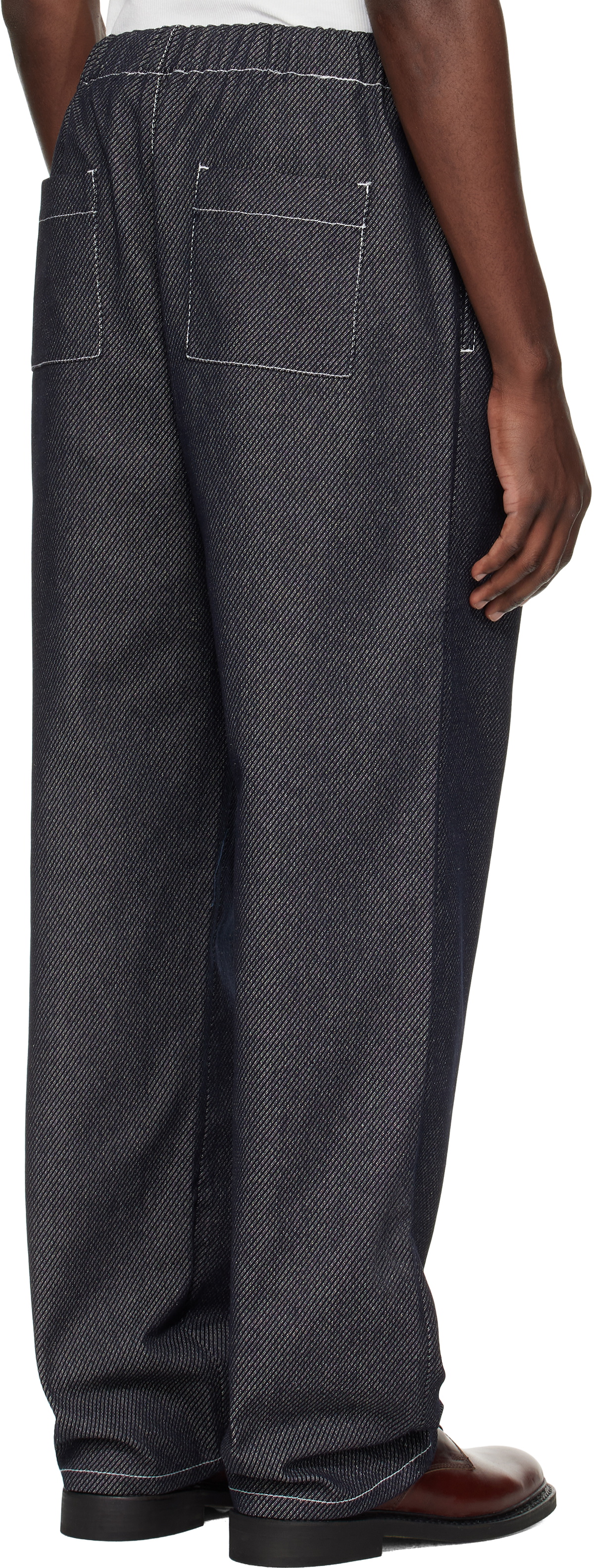 COMMAS Black Twill Denim Trousers