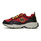 New Balance Red and Black 801 Sneakers