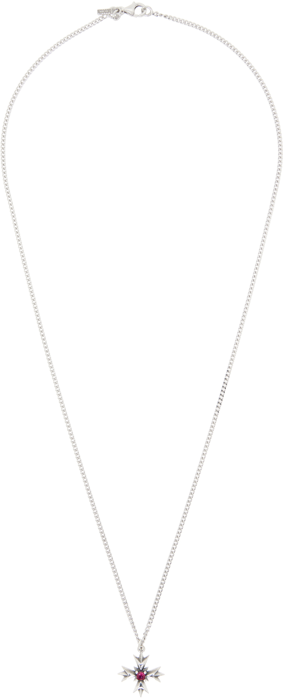 Emanuele Bicocchi Silver Arabesque Pin Necklace Emanuele Bicocchi