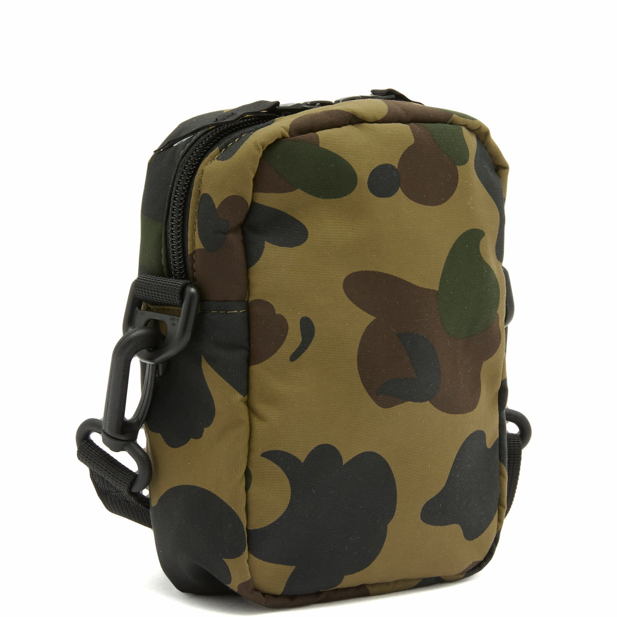 A Bathing Ape Men's 1St Camo Shark Mini Bag in Green A Bathing Ape