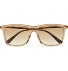 Gucci - D-Frame Acetate and Gold-Tone Sunglasses - Beige