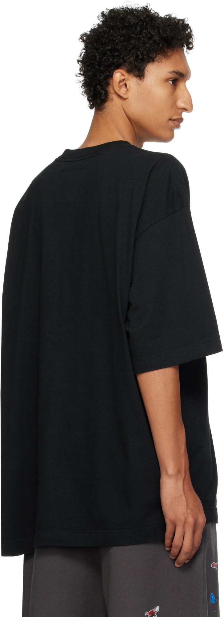 Maison MIHARA YASUHIRO Black Leon Printed T-shirt
