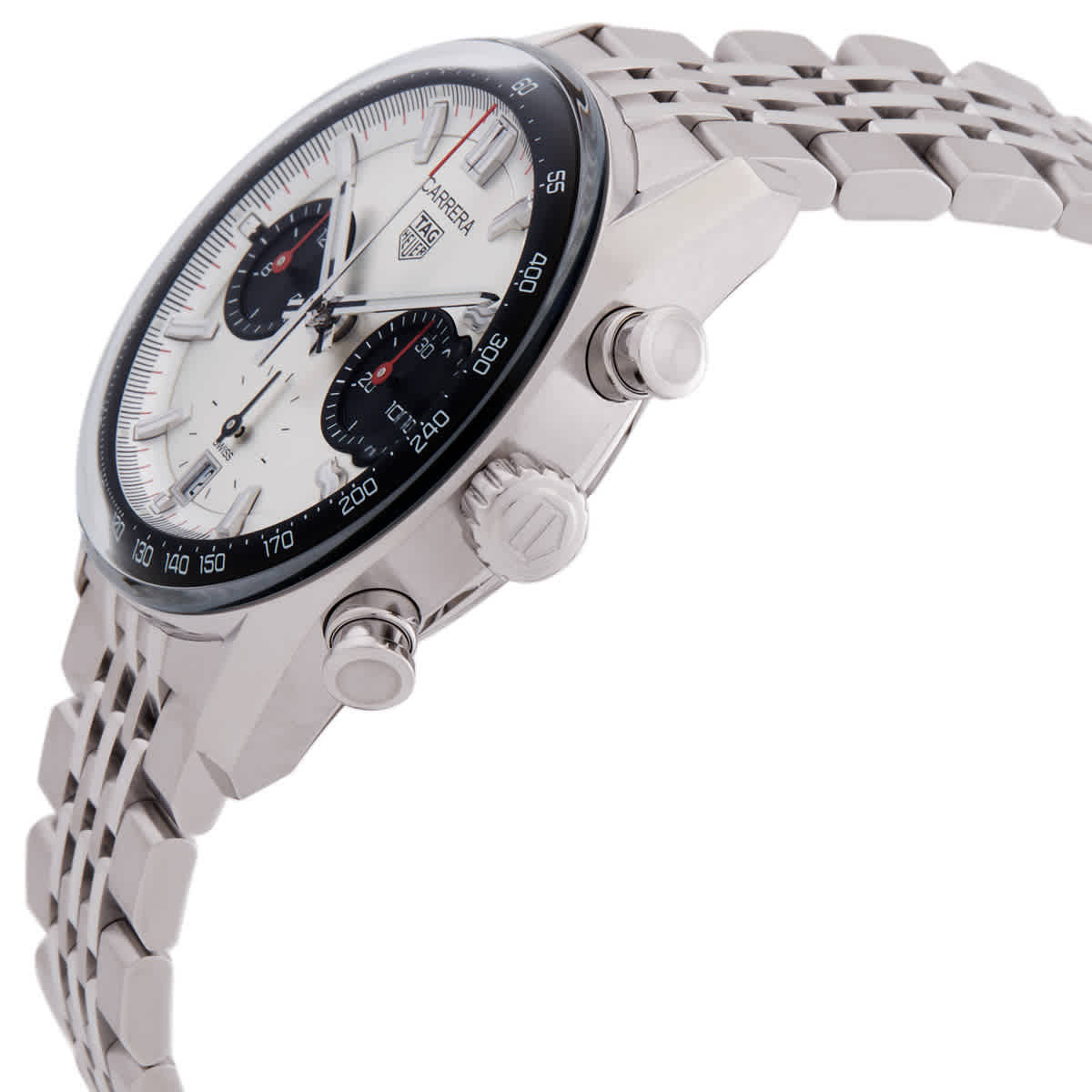 Tag Heuer Carrera Chronograph Automatic Silver Dial Mens Watch CBS2216.BA0048