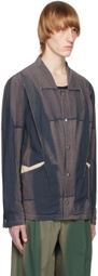 JiyongKim Navy Sun-Bleached Jacket