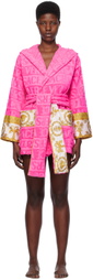 Versace Underwear Pink 'I Heart Baroque' Robe