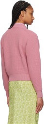 Maison Kitsuné Pink Bold Fox Head Sweater