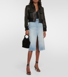 Khaite Fraser denim skirt