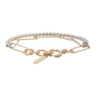 Justine Clenquet Silver and Gold Pixie Bracelet