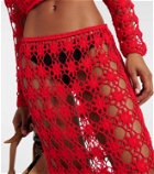 Anna Kosturova Bella crochet cotton maxi skirt