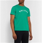 Holiday Boileau - Slim-Fit Logo-Print Cotton-Jersey T-Shirt - Green