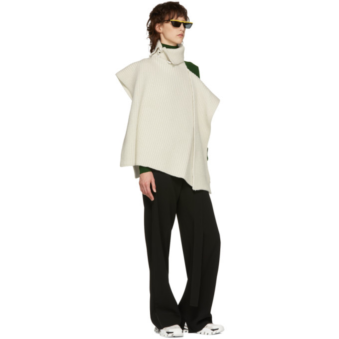 Raf Simons White Single Panel Turtleneck Raf Simons