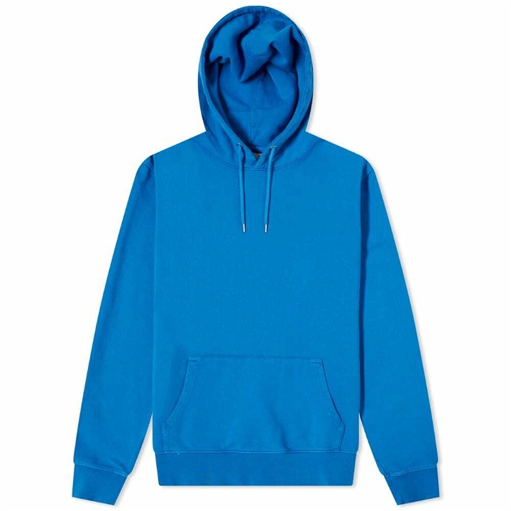 Photo: Colorful Standard Men's Classic Organic Popover Hoody in Pacific Blue