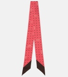 Valentino Printed silk twill scarf
