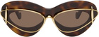 LOEWE Brown & Gold Double Frame Sunglasses