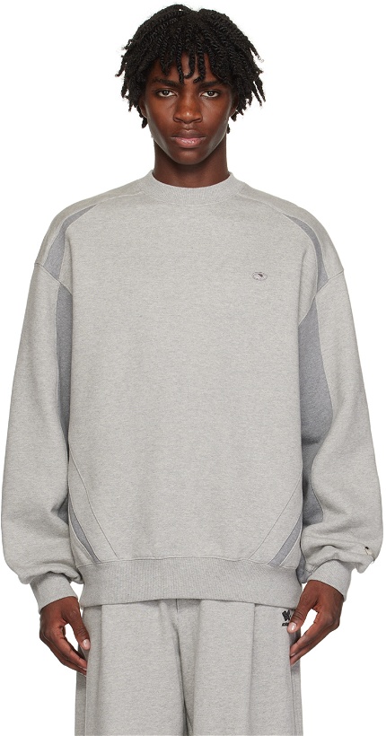 Photo: ADER error Gray Paneled Sweatshirt