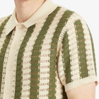 Percival Men's Barletta Knitted Shirt in Olive