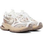 Palm Angels White & Beige Palm Runner Sneakers