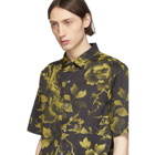 McQ Alexander McQueen Black and Yellow Yoke Billy Shirt