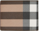 Burberry Brown Check Bifold Wallet