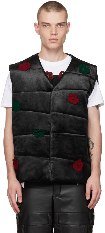 Photo: Bloke Black Floral Vest