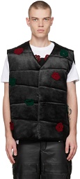 Bloke Black Floral Vest