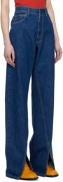 Bianca Saunders Blue Reverse 23 Jeans