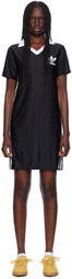 adidas Originals Black Adicolor 3-Stripes Pinstripe Minidress