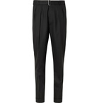 OFFICINE GÉNÉRALE - Pierre Pleated Virgin Wool-Flannel Suit Trousers - Black