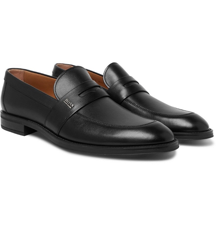 Photo: Hugo Boss - Coventry Leather Penny Loafers - Men - Black