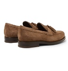 Tod's - Suede Tasselled Loafers - Brown