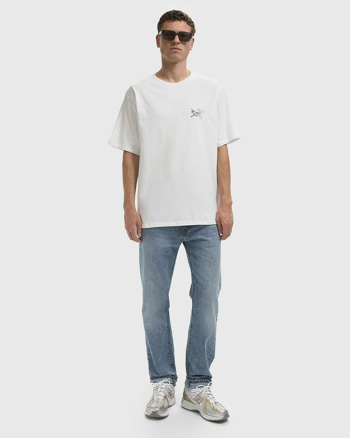 Arc´teryx Kragg Cotton Logo SS White Mens Shortsleefe