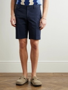 Incotex - Venezia 1951 Slim-Fit Straight-Leg Cotton-Blend Bermuda Shorts - Blue