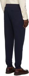 Brunello Cucinelli Navy Tapered Jogger Lounge Pants