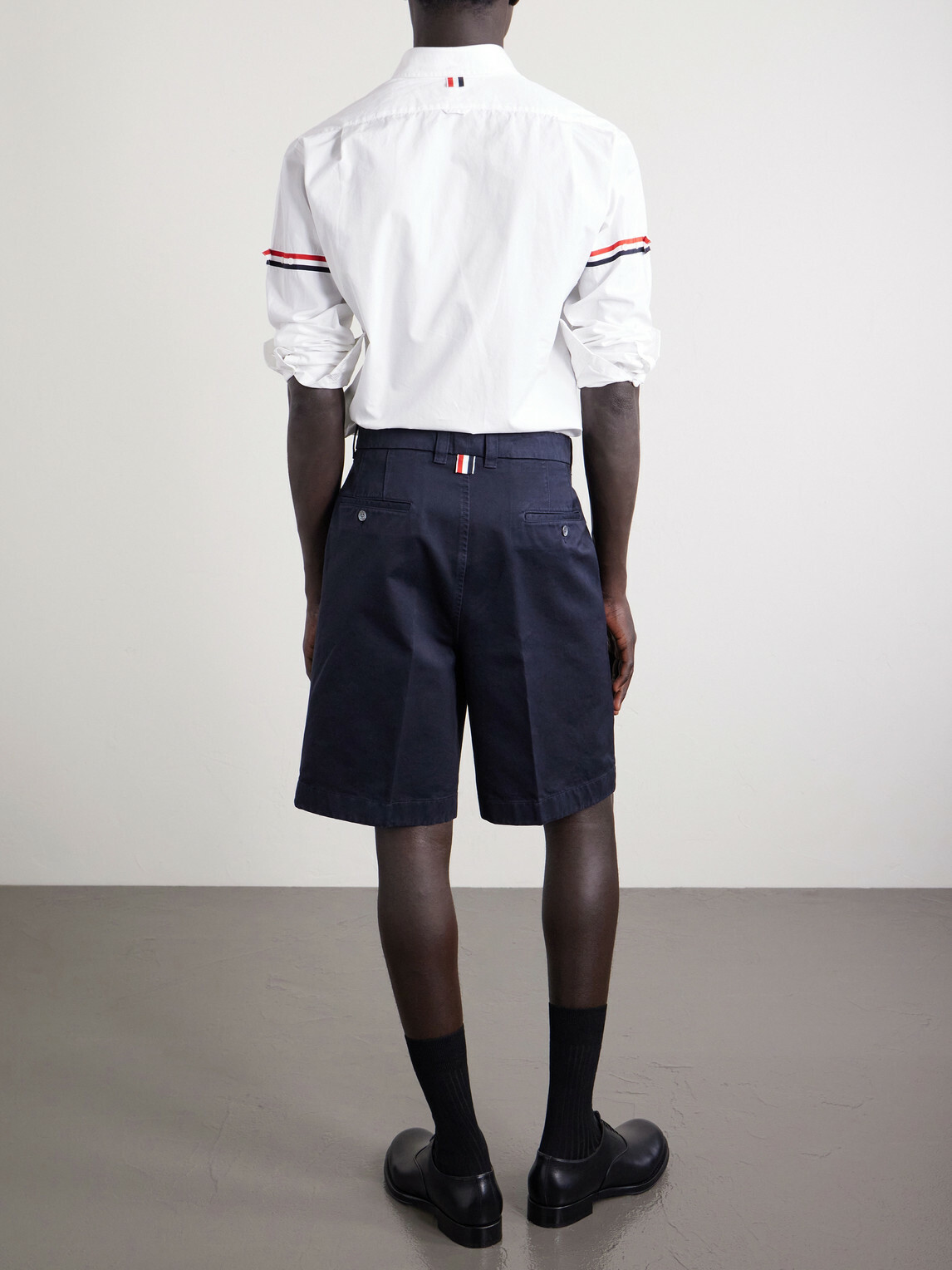 Thom Browne - Straight-Leg Cotton-Twill Shorts - Blue