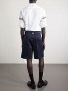 Thom Browne - Straight-Leg Cotton-Twill Shorts - Blue