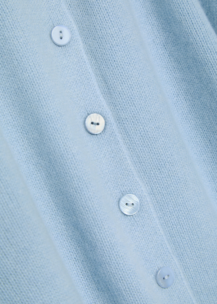 Reformation Clara Cashmere Cardigan Light Blue
