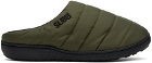 SUBU Khaki Quilted Permanent Slippers