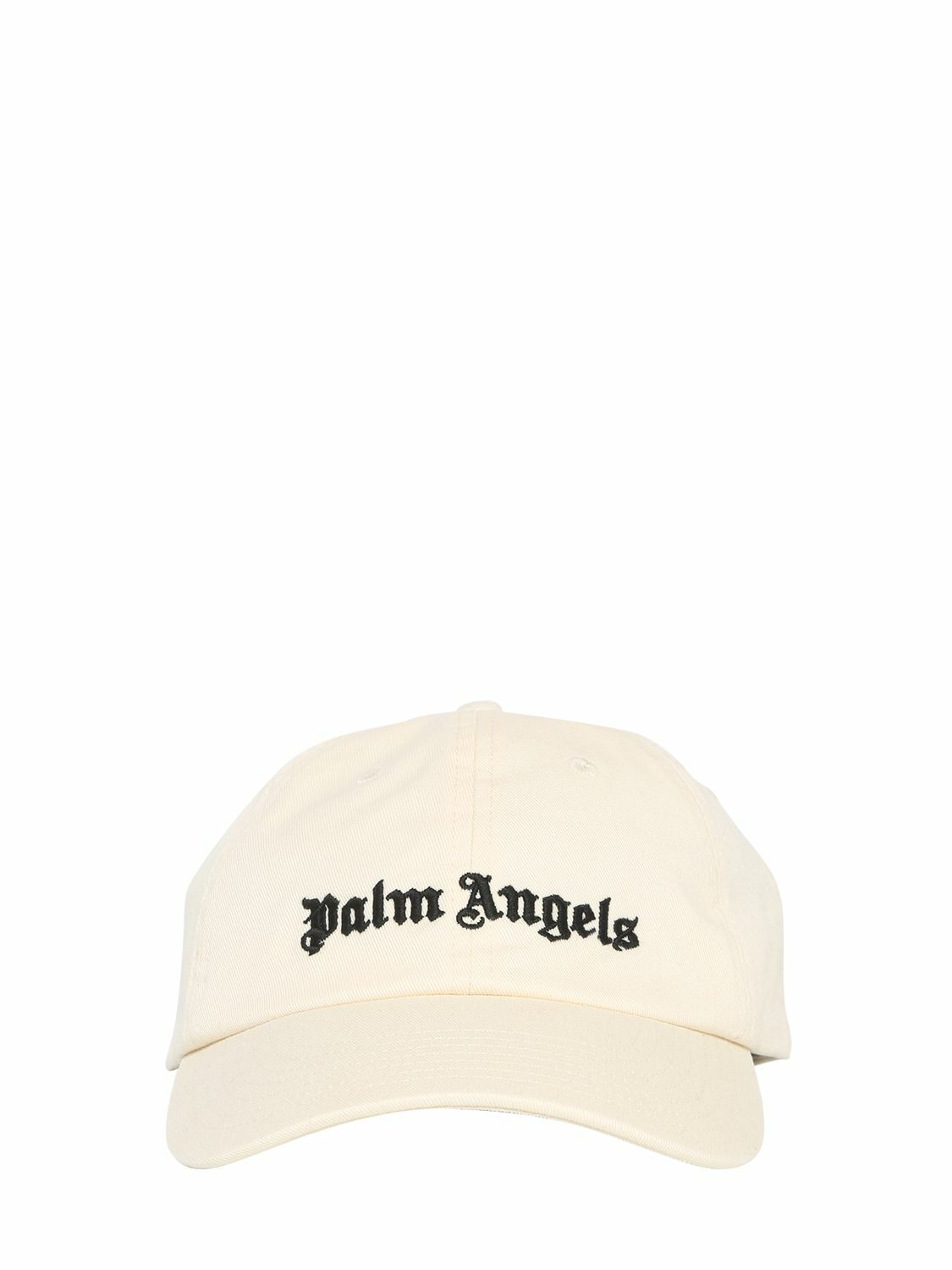 キャップ Palm Angels cotton hat with embroidered logo PALM ANGELS - Logo Embroidery Cotton Canvas Cap Palm Angels