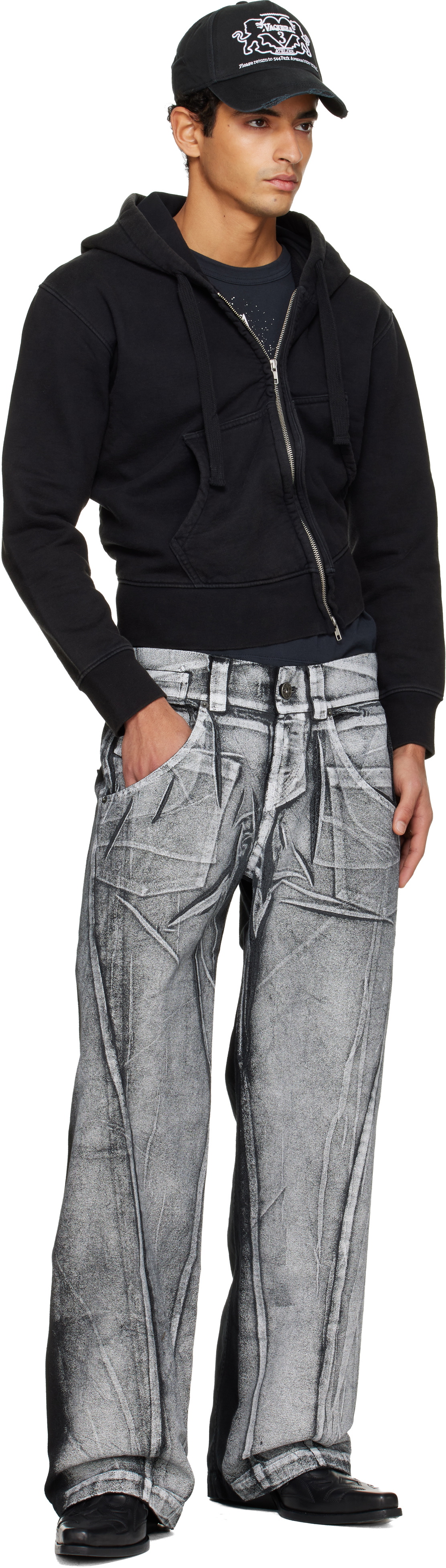 VAQUERA Black Twisted Hoodie