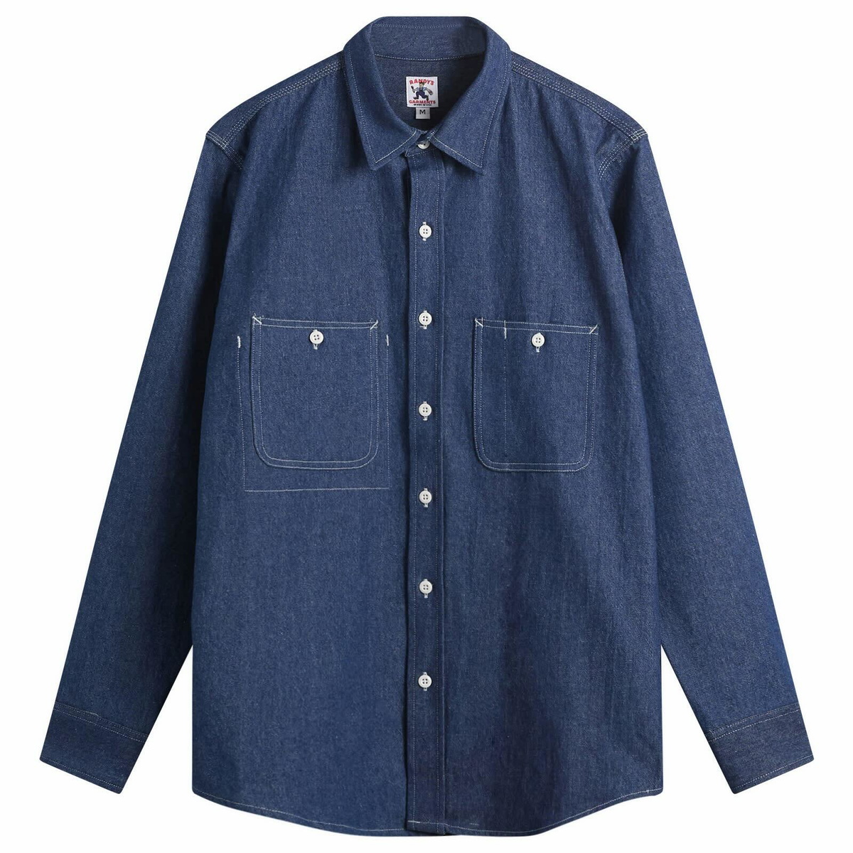 Randy's Garments Men's Randy’s Garments INC. 3 Pocket Work Shirt in Double Washed Denim