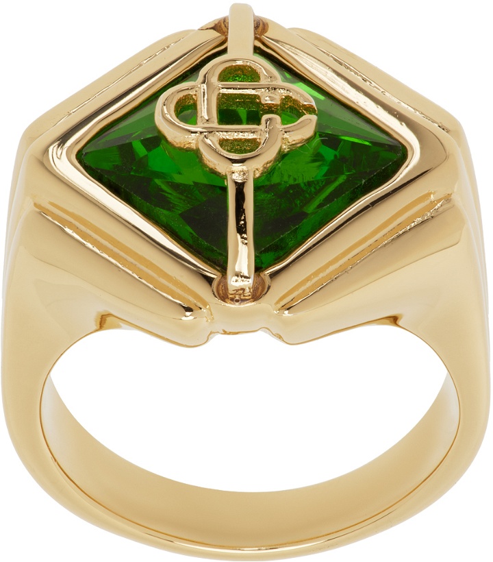 Photo: Casablanca Gold & Green Signet Ring