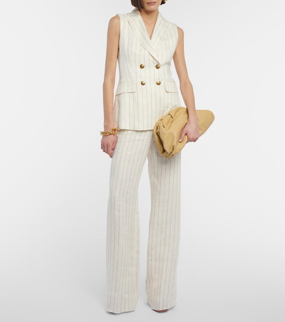 Max Mara - Quebec striped linen vest Max Mara
