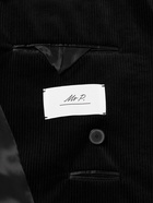 Mr P. - Double-Breasted Cotton and Cashmere-Blend Corduroy Blazer - Black