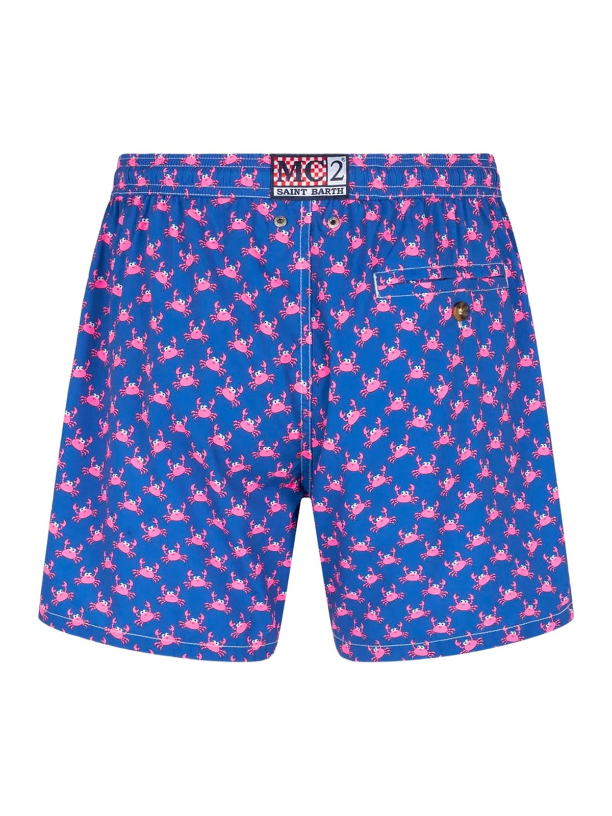 MC2 Saint Barth Man Light Fabric Comfort Swim Shorts With Crabs Print