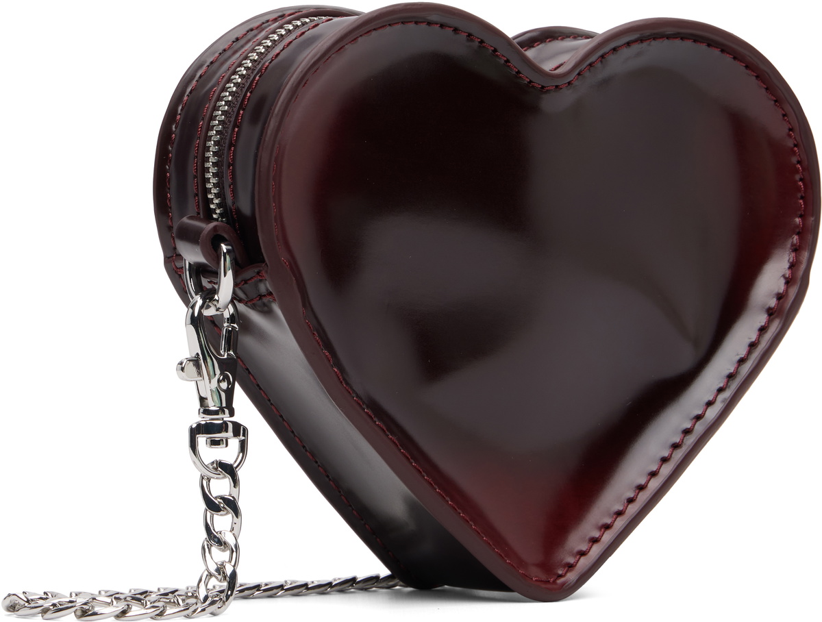 Dr. Martens Burgundy Mini Heart Bag