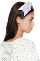 Ashley Williams White Bow Headband