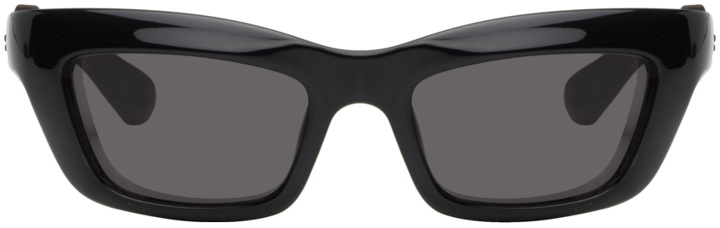 Photo: Bottega Veneta Black Mitre Sunglasses