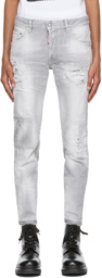 Dsquared2 Grey Made With Love Skater Jeans