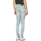 Amiri Indigo Tiger Destruction Jeans