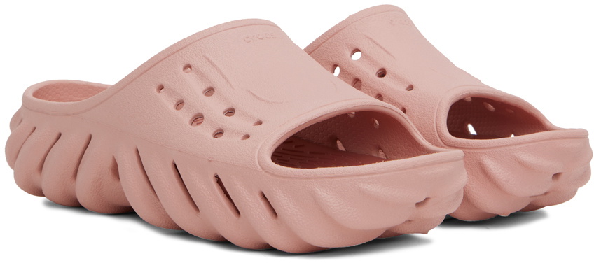 Crocs Pink Echo Slides